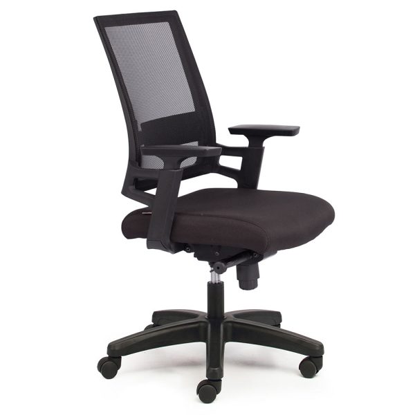 Ghế xoay văn phòng lưng lưới, chân nhựa HOM1085-03