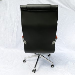 Ghế lãnh đạo nệm bọc da tay viền gỗ sang trọng MF858