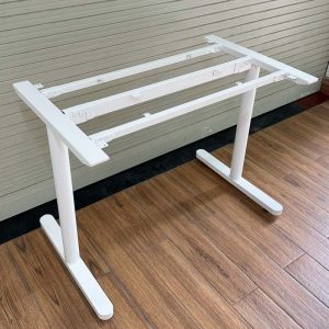 Bàn làm việc 100x60cm gỗ cao su chân sắt lắp ráp hệ TIO HBTO001
