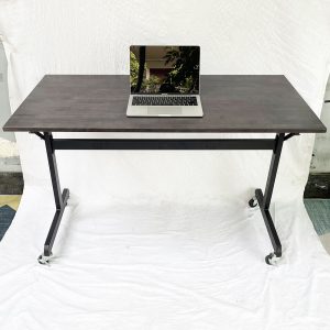 Bàn làm việc chân gấp có bánh xe mặt gỗ cao su SPD68172