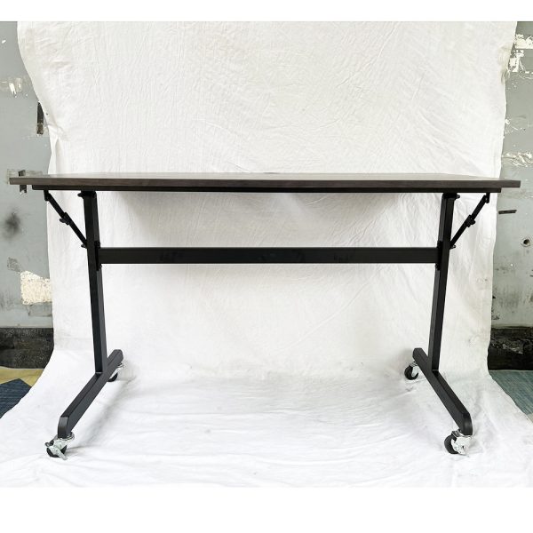 Bàn làm việc chân gấp có bánh xe mặt gỗ cao su SPD68172