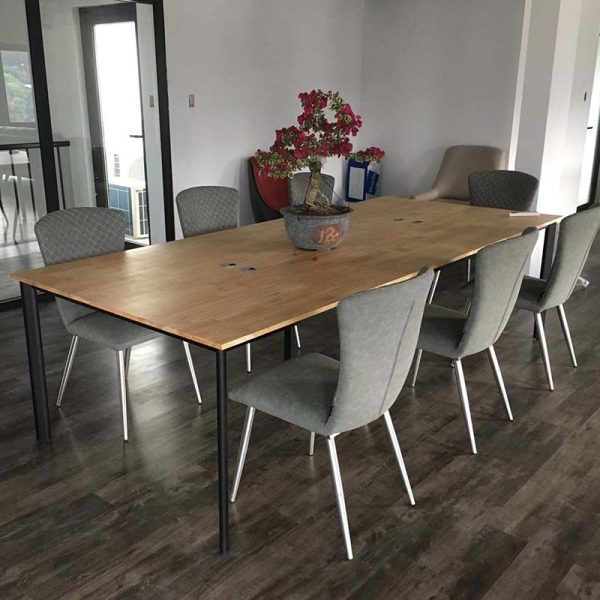 Bàn cụm 4 240x120 hệ Oval Concept lắp ráp