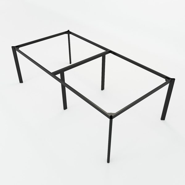 HBOV013 - Bàn cụm 4 240x120 hệ Oval Concept lắp ráp