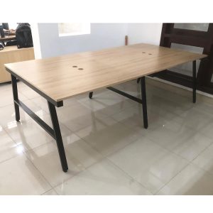 Bàn cụm 4 240x120cm gỗ Plywood phủ melamin chân sắt Aconcept HBAC041