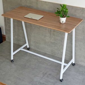 Bàn đứng di động 140x60x105cm gỗ plywood chân sắt HBMN040