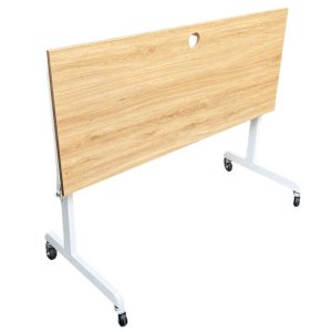 Bộ bàn gấp chân có bánh xe và 2 ghế gấp gọn CB68165