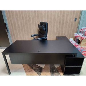 Bàn giám đốc 180x160cm chân bàn kết hợp tủ hệ Uconcept HBUC033