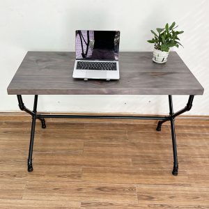 Bàn làm việc gỗ Thông chân ống nước chữ X - HBON009