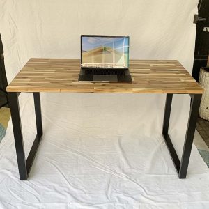 Bàn làm việc 120x60cm hệ Wooden chân sắ lắp ráp HBWD002