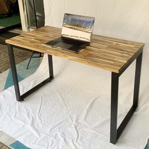 Bàn làm việc 120x60cm hệ Wooden chân sắ lắp ráp HBWD002