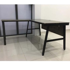 Bàn chữ L mặt bàn chính 140cm AConcept chân sắt lắp ráp HBAC017