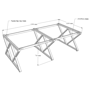 Bàn họp 120x240 XConcept