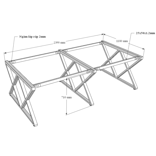 Bàn họp 120x240 XConcept