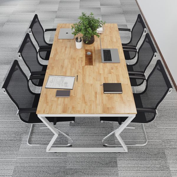 HBMC012 - Bàn họp 200x100 MConcept chân sắt lắp ráp