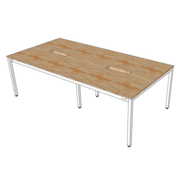Bàn họp 240x120 hệ UConcept lắp ráp HBUC048