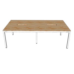 Bàn họp 240x120 hệ UConcept lắp ráp HBUC048