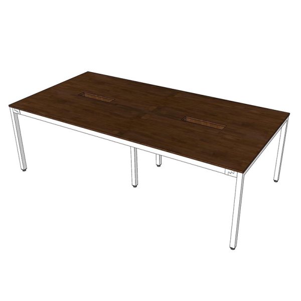 Bàn họp 240x120 hệ UConcept lắp ráp HBUC048