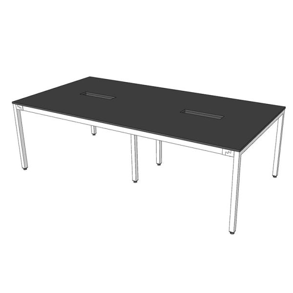 Bàn họp 240x120 hệ UConcept lắp ráp HBUC048