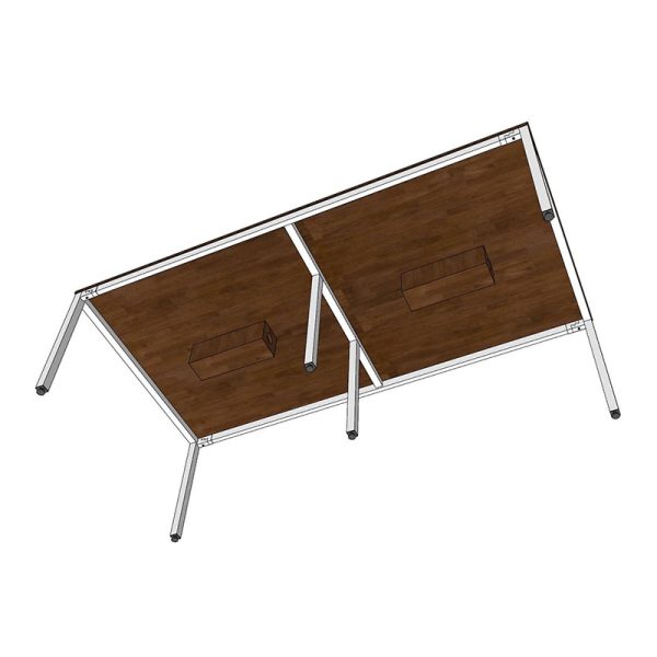 Bàn họp 240x120 hệ UConcept lắp ráp HBUC048