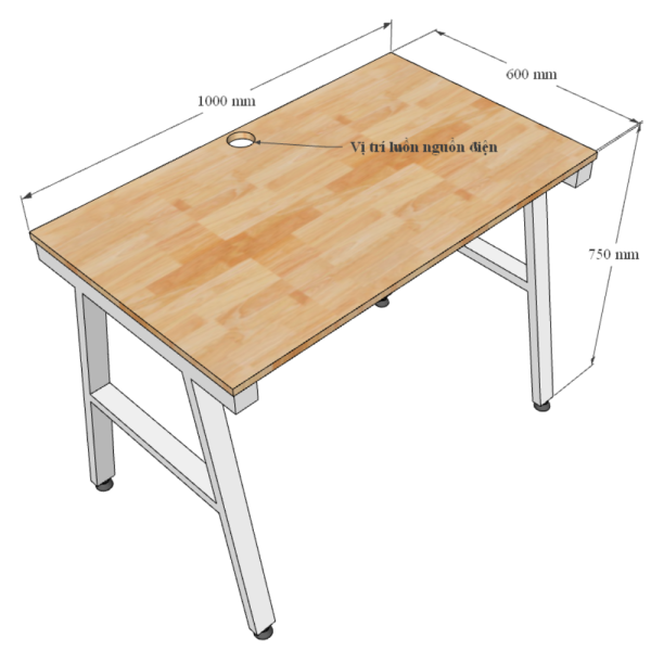 Bàn làm việc 100x60 Trapeze Concept