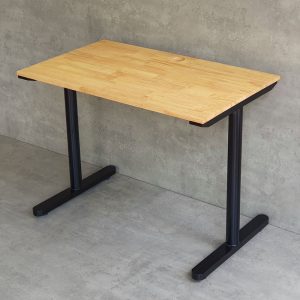 Bàn làm việc 100x60cm gỗ cao su chân sắt lắp ráp hệ TIO HBTO001