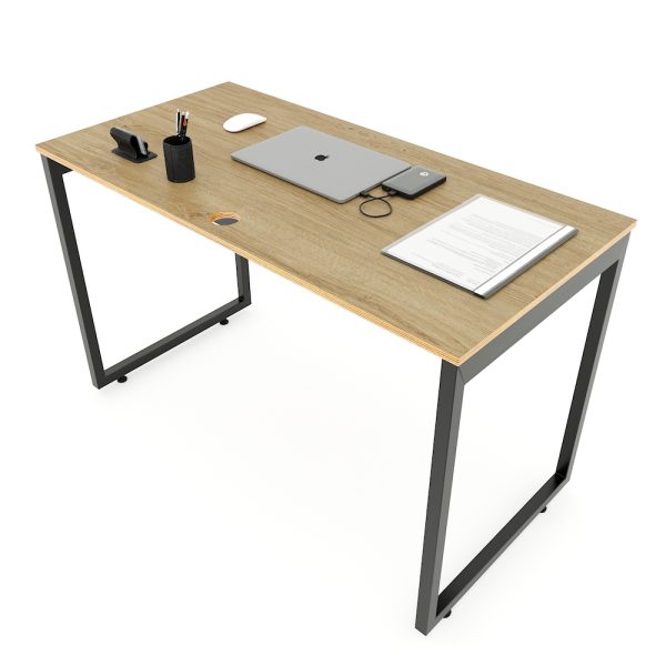 Bàn làm việc 120x60cm gỗ Plywood phủ melamin chân hệ Slean HBSL004