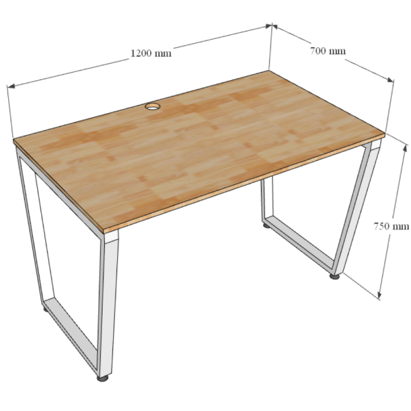 HBTC004 - Bàn làm việc 70x120 Trapeze Concept