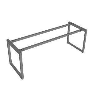 Bàn làm việc 200x70cm gỗ cao su chân sắt hệ Rectang HBRT090