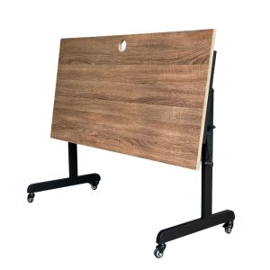 Bàn làm việc chân gấp có bánh xe gỗ Plywood phủ melamin SPD68173