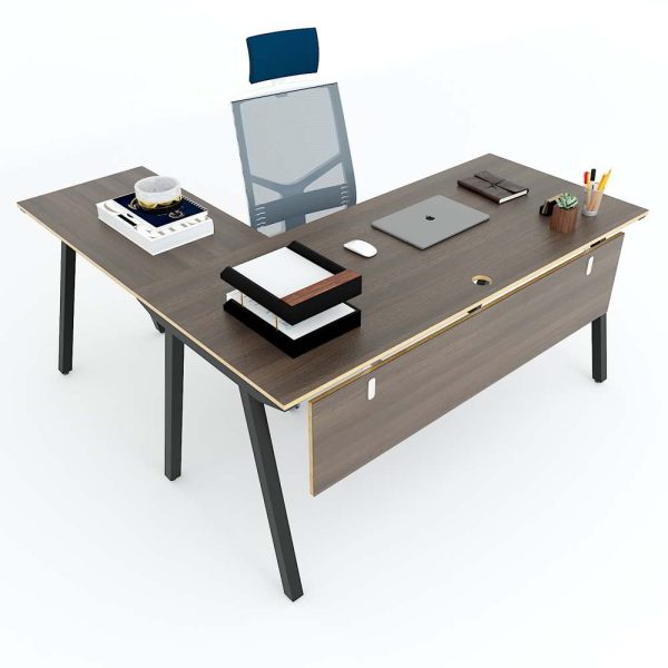 Chân bàn sắt chữ L 160x150cm hệ PLY lắp ráp HCPL018