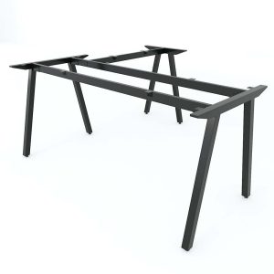 Chân bàn sắt chữ L 160x150cm hệ PLY lắp ráp HCPL018