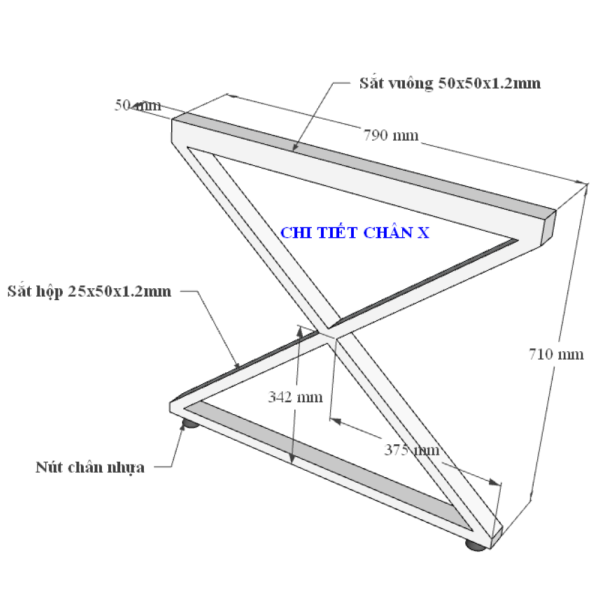 Bàn làm việc 140x80cm gỗ Plywood phủ melamin chân Xconcept HBXC034