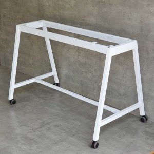Bàn làm việc di động 120x60cm gỗ cao su chân sắt FOS011
