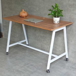 Bàn làm việc di động 120x60cm gỗ plywood chân sắt hệ bàn FOS FOS001