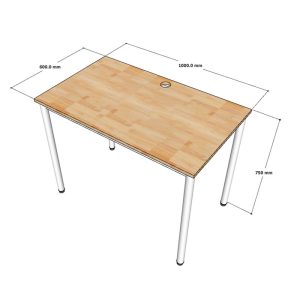 Bàn làm việc 100x60cm gỗ tự nhiên hệ OMA HBOM001