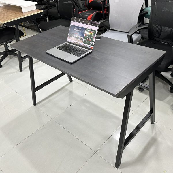 Bàn làm việc chân sắt chữ A gỗ cao su SPD68186