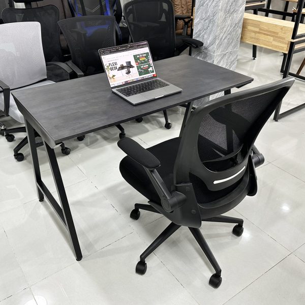 Bàn làm việc chân sắt chữ A gỗ cao su SPD68186