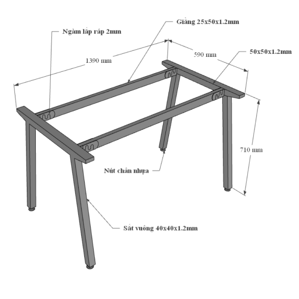 Mặt bàn gỗ Plywood vân tối