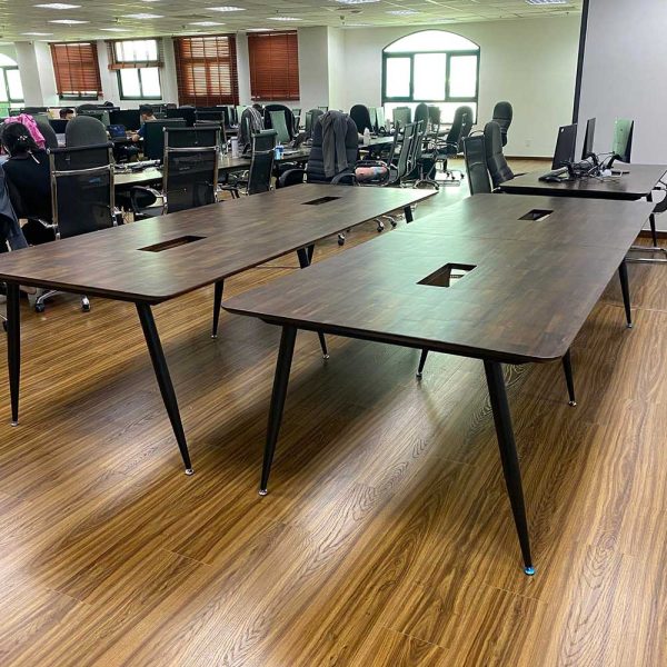 Bàn họp 2.8m gỗ Tràm chân CONE - HBCO050
