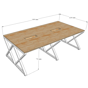Bàn họp 120x240 XConcept