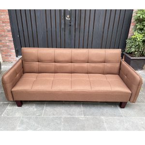 Sofa giường, sofa bed vải màu cafe đậm BNS1802