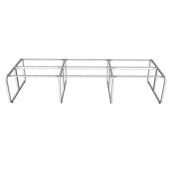 Chân sắt lắp ráp cụm 8 người ngồi 360x120cm hệ Minimal HCMN008