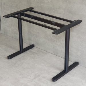 Bàn làm việc 100x60cm gỗ cao su chân sắt lắp ráp hệ TIO HBTO001