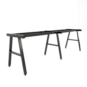 Bàn làm việc cụm 2 240x120cm gỗ cao su chân sắt hệ Aconcept HBAC028