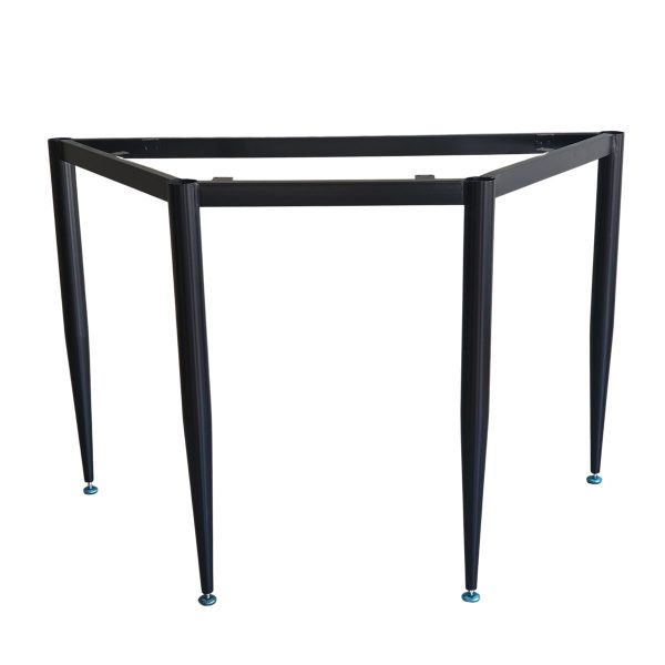 Cụm 6 bàn hình thang gỗ cao su chân sắt Cone HBLG045