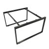 HCRT012- Chân sắt bàn cụm 2 hệ Rectang 120x120cm lắp ráp