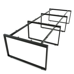 HCRT014- Chân sắt bàn cụm 6 hệ Rectang 120x360cm lắp ráp