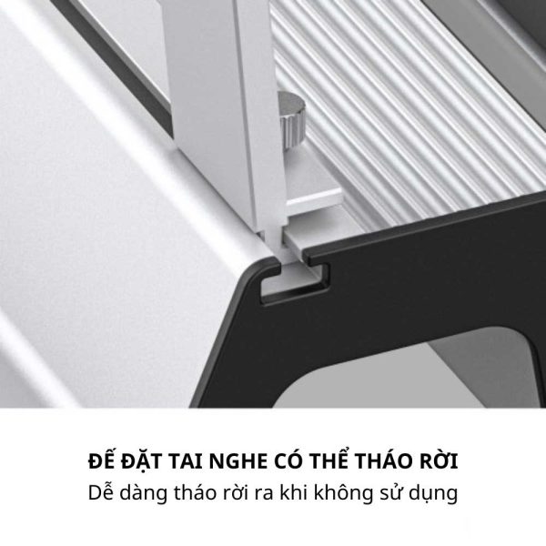 Giá treo tai nghe tích hợp sạc không dây DA07-2S