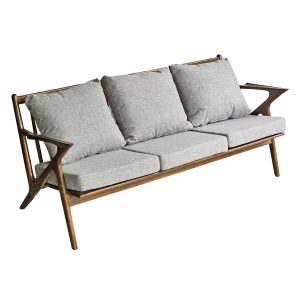 Ghế sofa băng chữ Z 180x55x78cm khung gỗ ash nệm bọc vải bố SFB68088