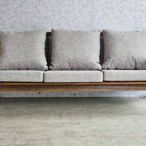 Ghế sofa băng chữ Z 180x55x78cm khung gỗ ash nệm bọc vải bố SFB68088